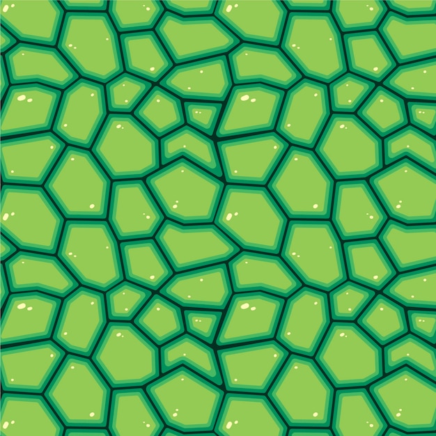 Håndtegnet design med skildpaddeskalmønster