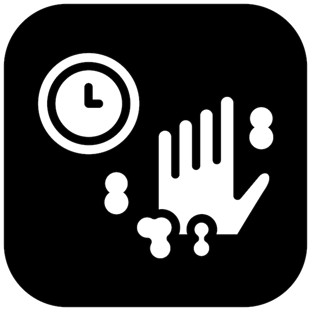 Handwashing Timer vector icon illustration of Infectious Diseases iconset