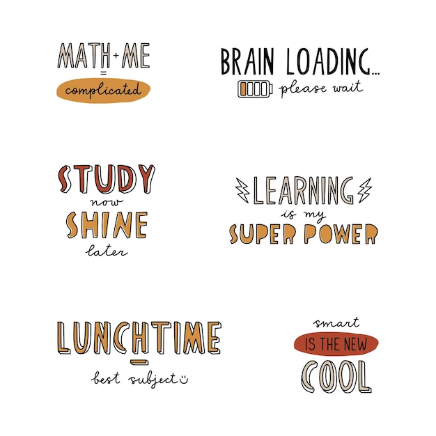 Handwritten quotes about School