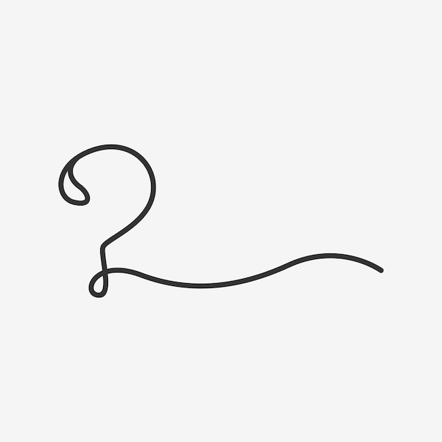 Hanger illustration in continuous line art style