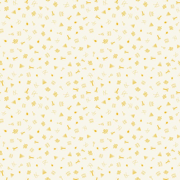 happy birthday freehand drawings saeamless pattern background
