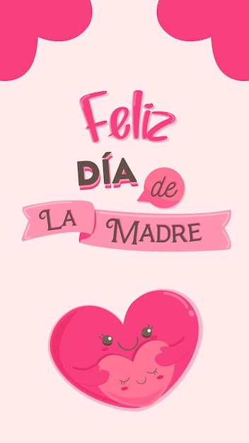 happy mothers day card vector