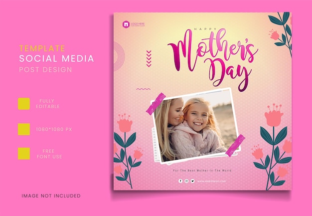 happy mothers day social media post design