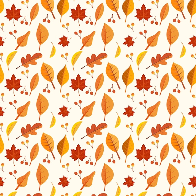 happy thanksgiving seamless pattern with butternut squash leaf vector perfect for banner poster
