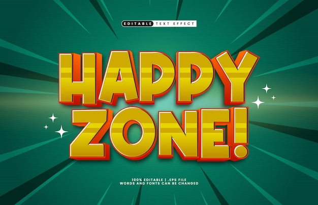 Happy Zone Text Effect