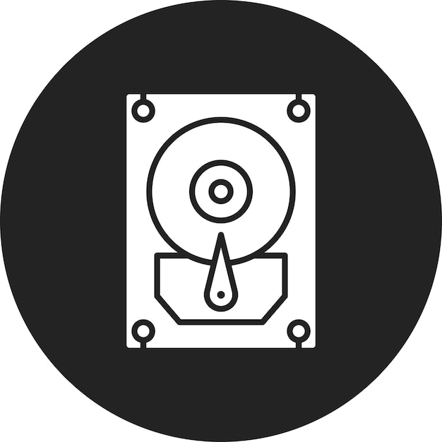 hard disk icon vector image can be used for web hosting