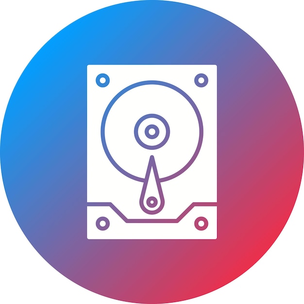 hard drive icon vector image can be used for computer and hardware