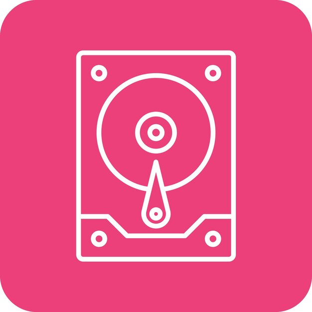 hard drive icon vector image can be used for computer and hardware