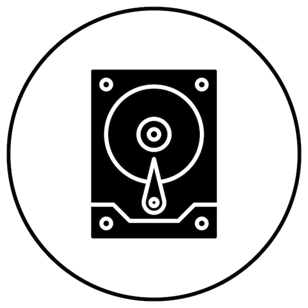 hard drive icon vector image can be used for computer and hardware