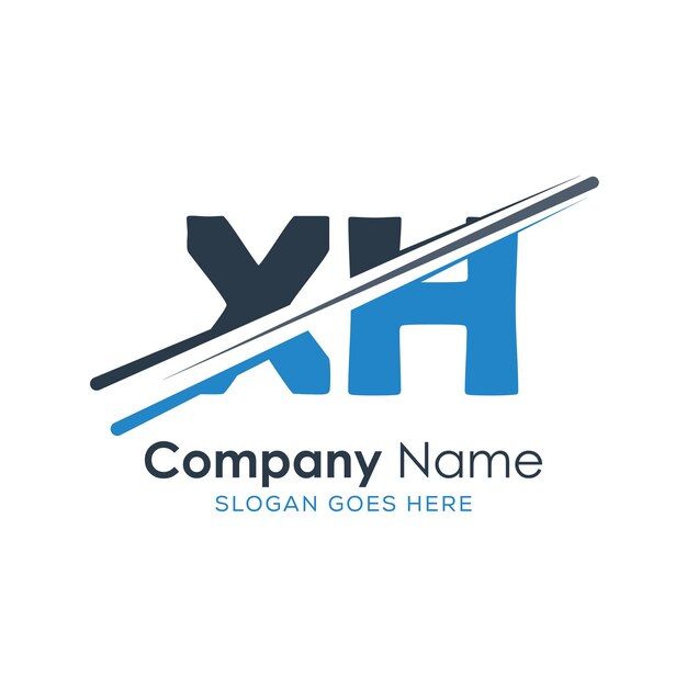 Harf stili tasarımına sahip baş harfli monogram logo