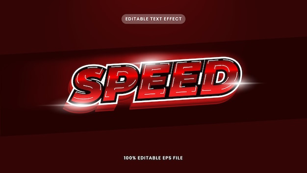 Hastighet Redigerbar Texteffekt