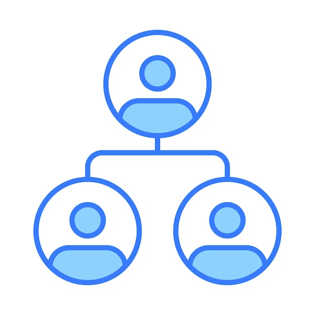Have a look at this amazing icon of user network in modern style customizable vector