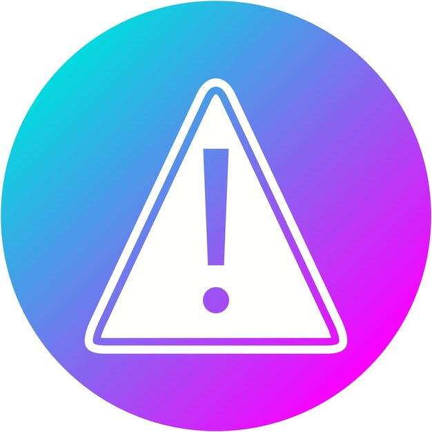 Hazard Warning vector icon Can be used for Risk Management iconset