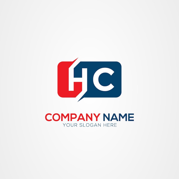 Vektör hc or ch creative modern letters logo design element