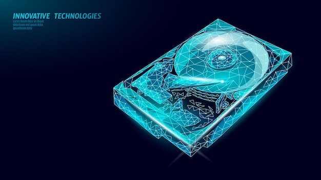 hdd hard disk drive file hardware d low poly information storage record system it technology compute
