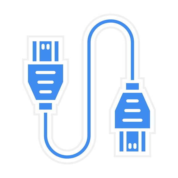 Hdmi Cable icon vector image Can be used for Computer and Hardware