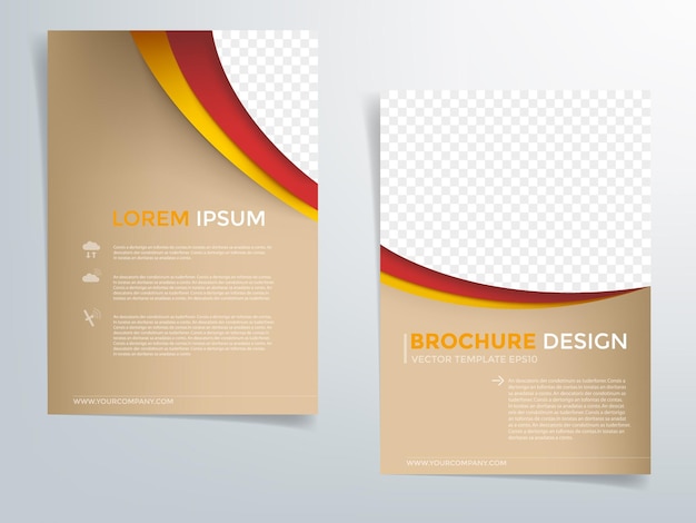Header-flyer, visitkort, brochurer, vektorgrafik med plads til tekst og meddelelsesdesign