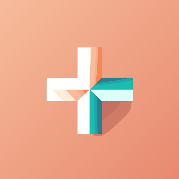 Health center filled gradient logo