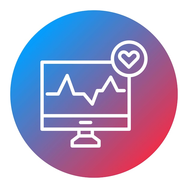 health monitoring icon vector image can be used for elderly care