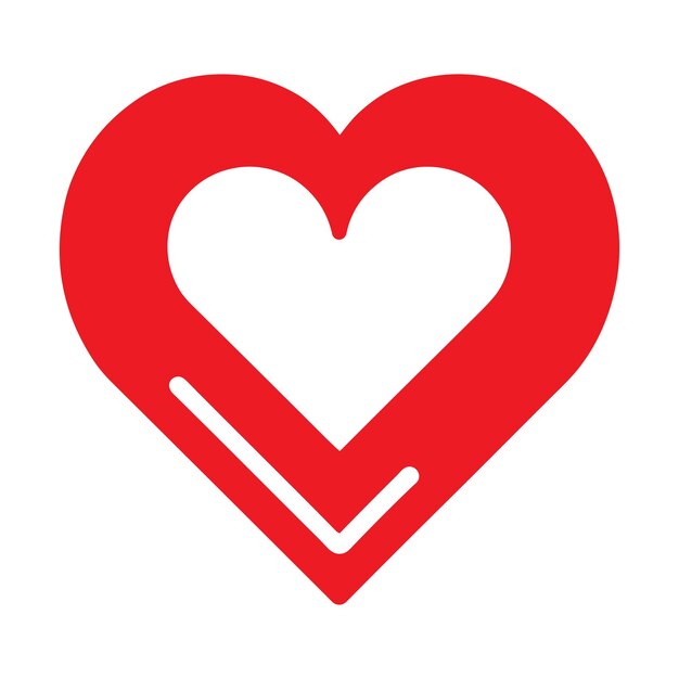Heart and love heart for Valentines Day holiday of all lovers