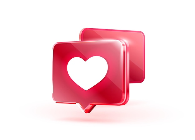 Heart like icon sign follower  love post social media