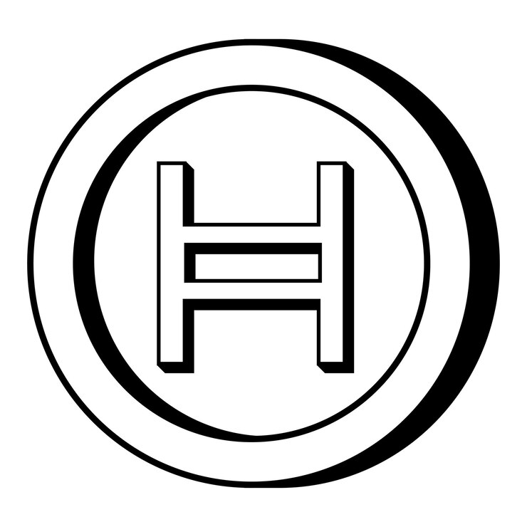 Vektör hedera outline coin