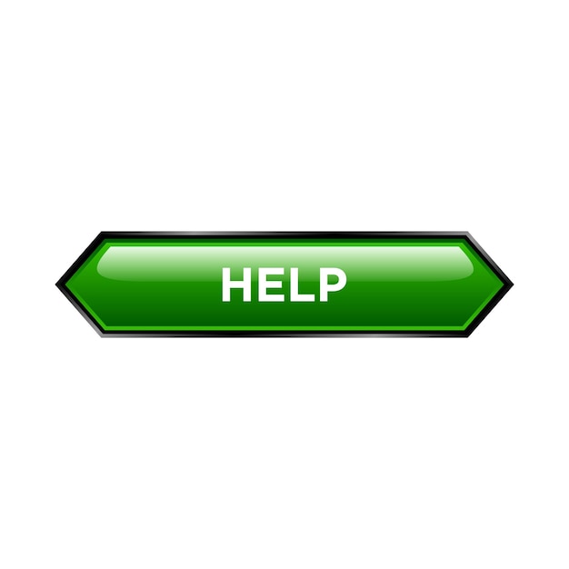 Help button website vector template