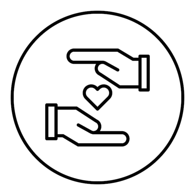 helping hand icon vector image can be used for friendship