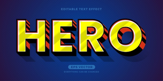 Hero text effect