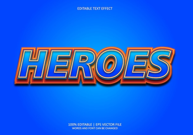Heroes text effect
