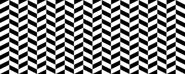Herringbone seamless pattern Black and white chevron background Repeating zigzag texture