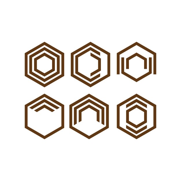 Hexagon for logo template vector design eps 10
