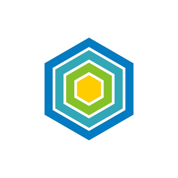 Hexagon Line Logo Template Illustration Design Vector EPS 10