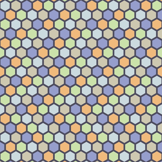 Hexagonal colorful technology background abstract concept