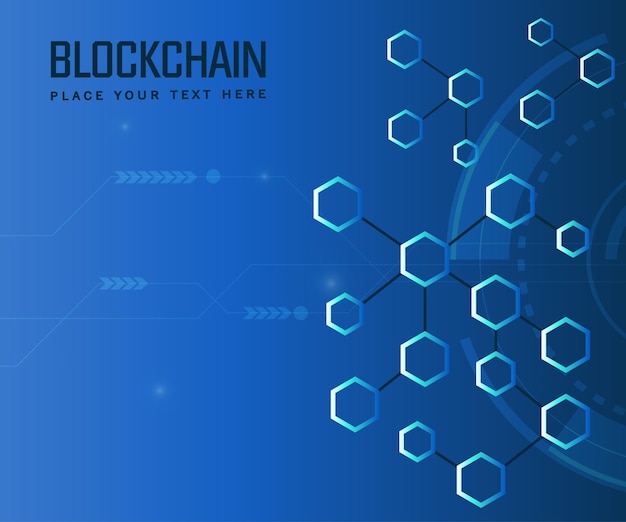 Hexagonal geometric background Network and social hexagon Future geometric template