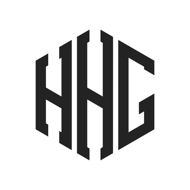 HHG Logo Design Initial Letter HHG Monogram Logo using Hexagon shape