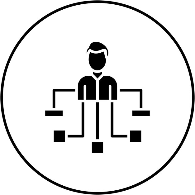 Hierarchy icon vector image Can be used for Project Management