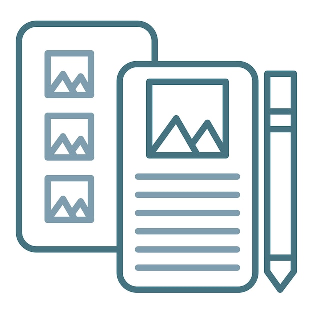 High Fidelity Wireframe Flat Illustration