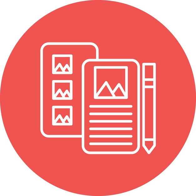 High Fidelity Wireframe ikon vektor-billede. Kan bruges til UX og UI.