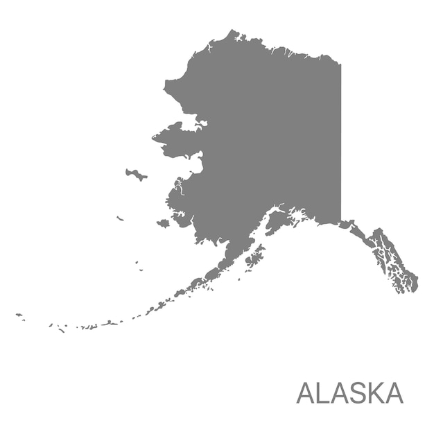 high quality detailed map alaska state