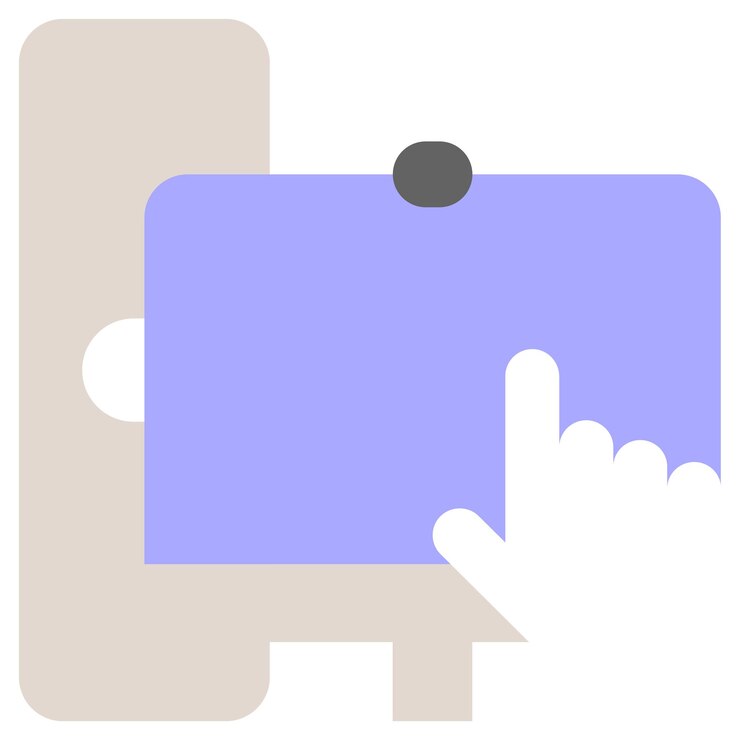 Vektor high quality modern and flat vector business icon of computer on isolated background