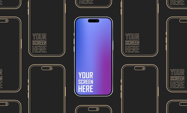High quality smartphone mockup with different angle and isolated background for show mobile app