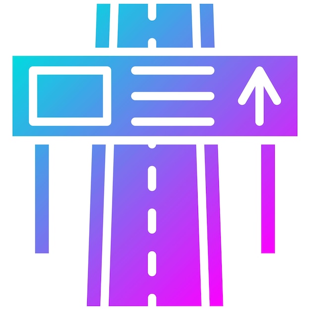 Highway Vector Illustration Style