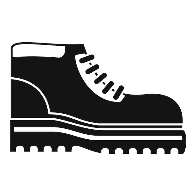 hiking boot icon simple illustration of hiking boot vector icon for web design isolated on white background