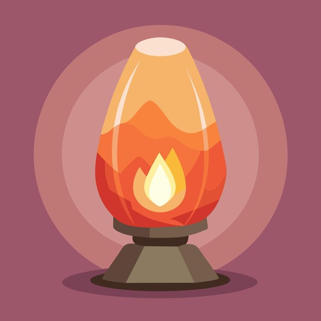 himalayan salt lamp vector graphics illustration EPS source file format lossless scaling icon design