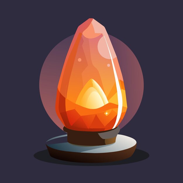 himalayan salt lamp vector graphics illustration EPS source file format lossless scaling icon design