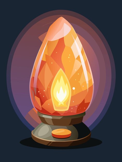 Himalayasaltlampe vektorgrafik illustration EPS kildefilformat tabsfri skalering ikondesign