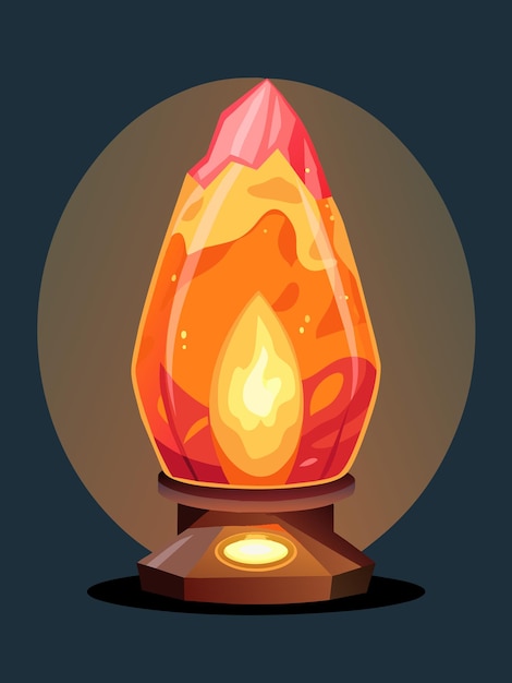 Himalayasaltlampe vektorgrafik illustration EPS kildefilformat tabsfri skalering ikondesign