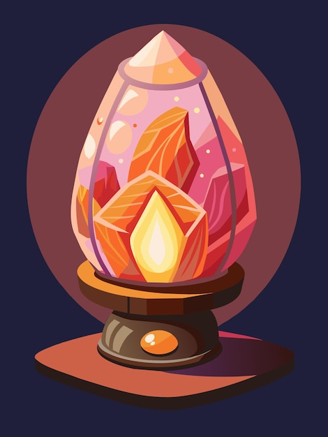 Himalayasaltlampe vektorgrafik illustration EPS kildefilformat tabsfri skalering ikondesign
