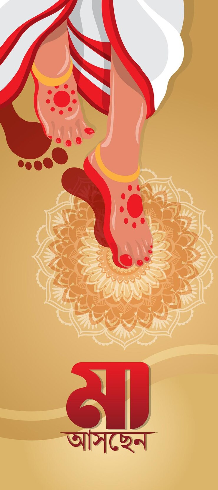 Hint festivali Durga puja tebrikleri ve sosyal medya gönderisi dilekleri